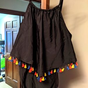 Lane Bryant Tassel Swim Top